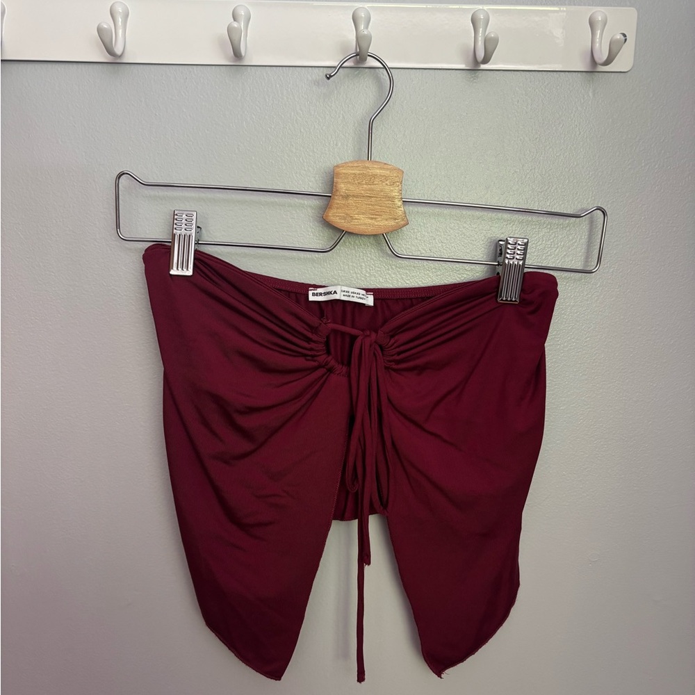 Bershka Deep Red Top